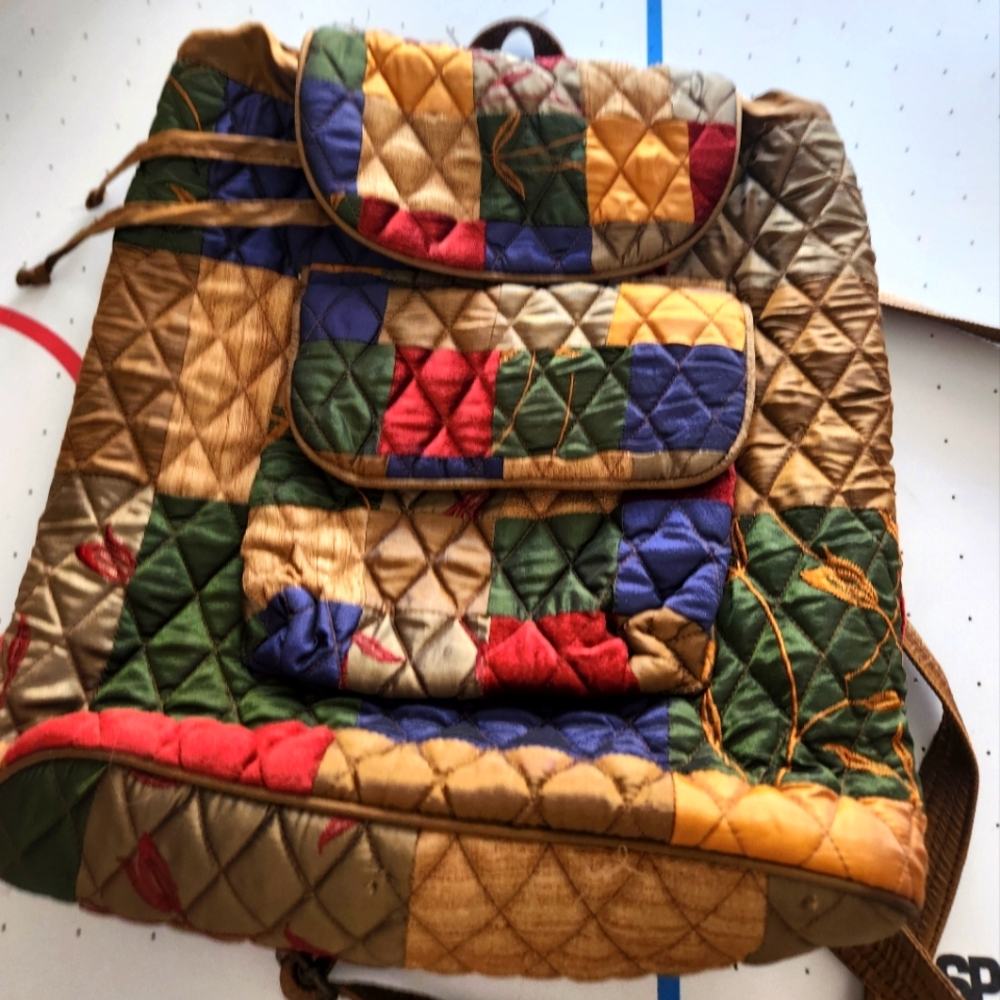 Colorful Quilted Backpack by Ten Bears